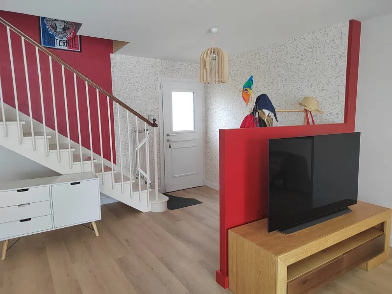 pose papier peint sainte hermine